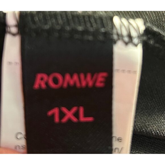 Black Floral Velvet Burnout Handkerchief Hem Skirt 1XL Fairy Whimsigoth Grunge - Picture 4 of 8